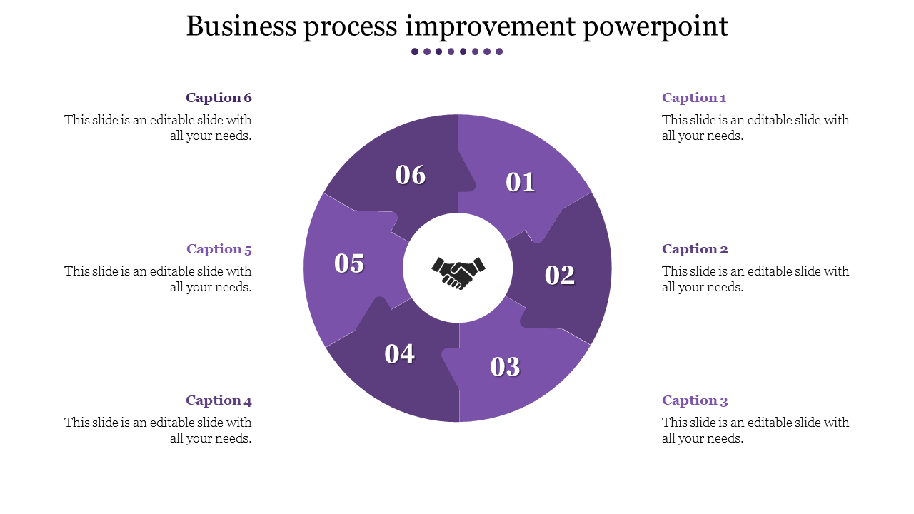 business process improvement powerpoint presentation-purple